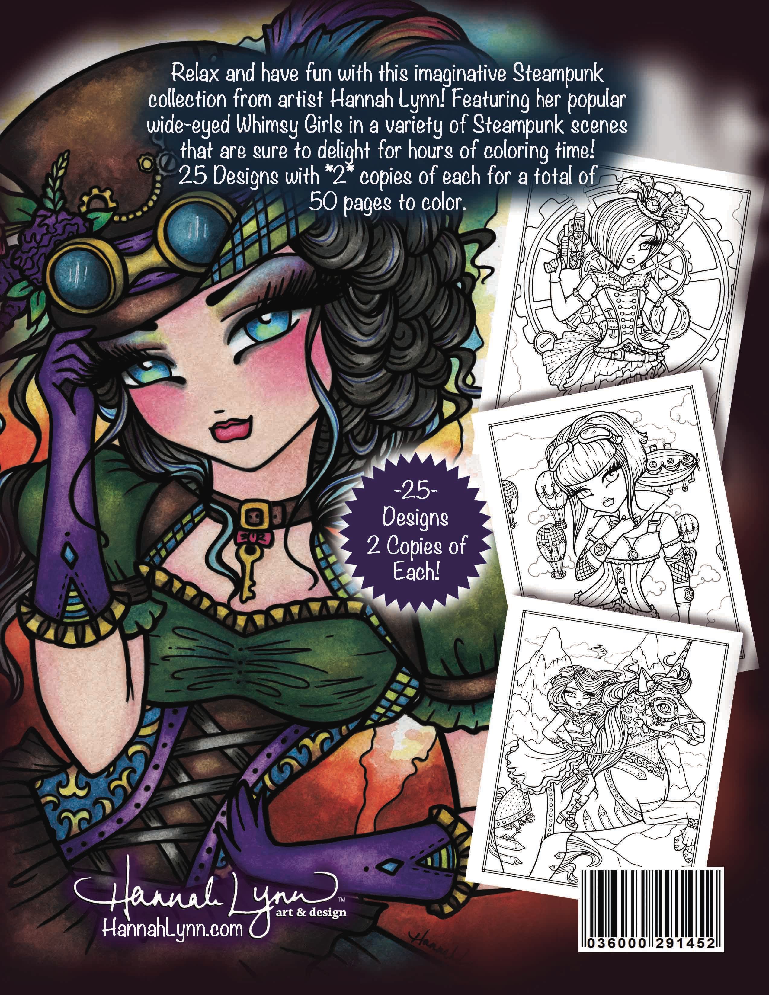 Download PDF Steampunk Darlings Coloring Book--INSTANT DOWNLOAD